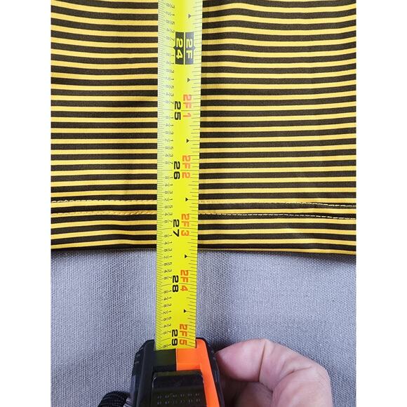 Michael Rouen Performance Polo Shirt UPF 30+ Mens Medium Golf Yellow Brown NWT - Picture 8 of 8